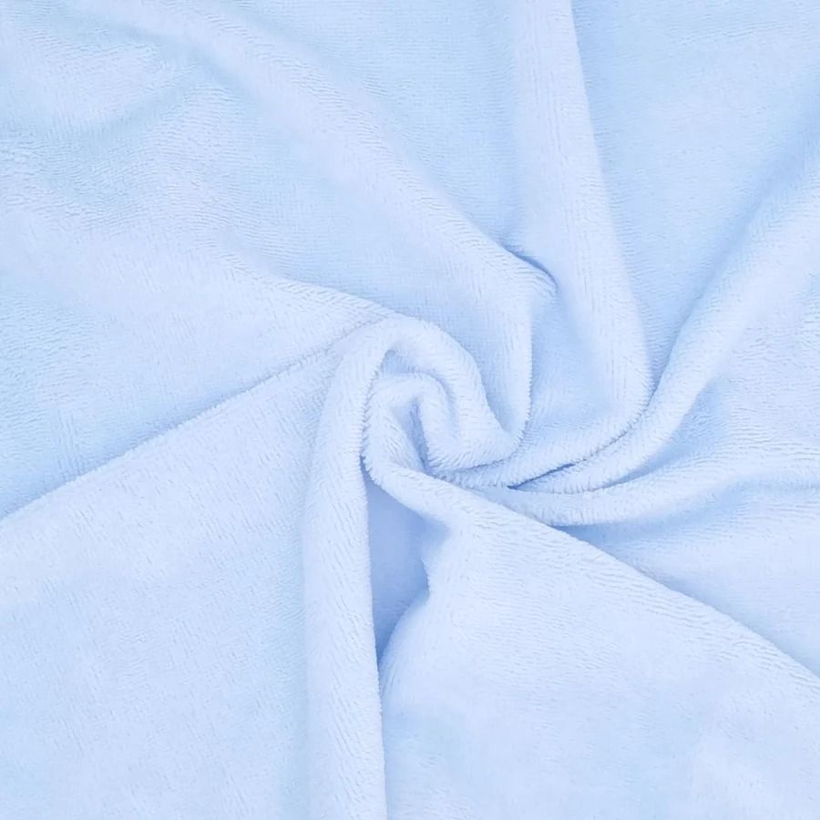 Baby blue bamboo towelling, super soft, 150 cms wide, 280gsm.