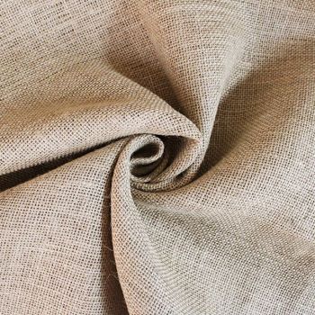 100% Jute Hessian in natural,  Weight: 270gsm Width: 148 cm