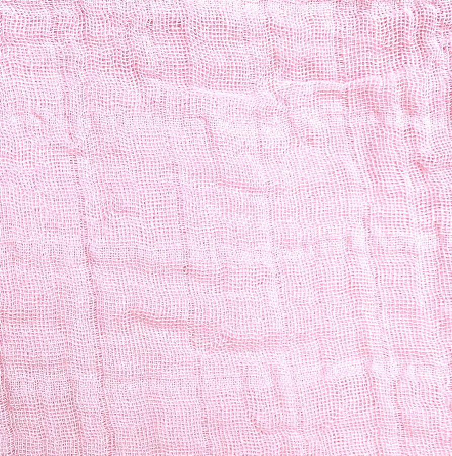 Double gauze 100% cotton muslin, rose pink. Oeko Tex tested, 44 inch wide.