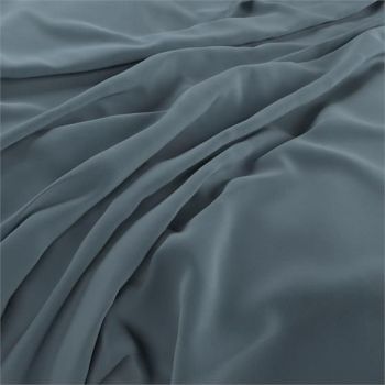 Velvet furnishing fabric by Belfield Design Studios. Ari in Provincial Blue. RRP £22