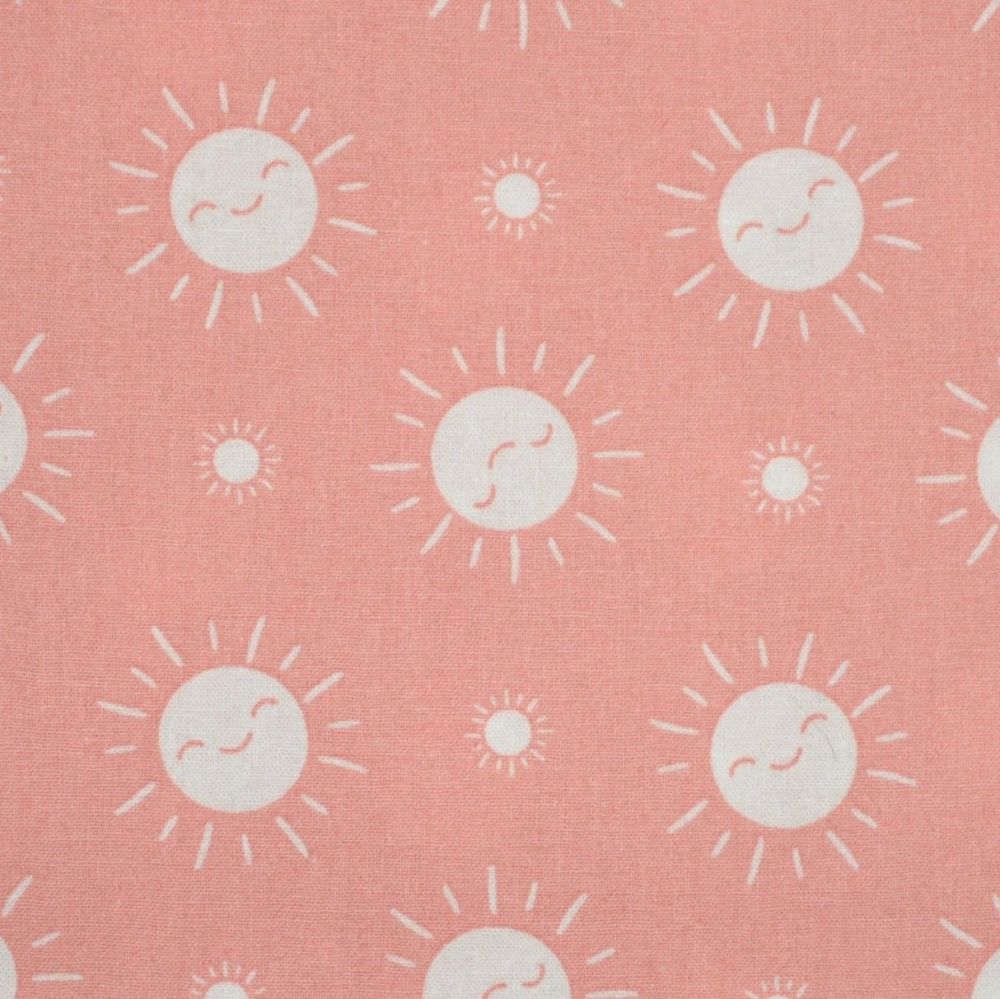100% cotton from the Nursery Basics range by Craft Cotton Co' - White sun o