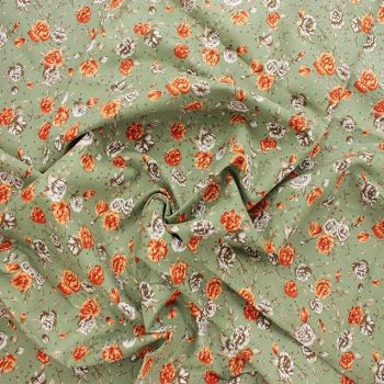 100% cotton lawn, soft drape for dressmaking. 54 inch wide. Style 2.