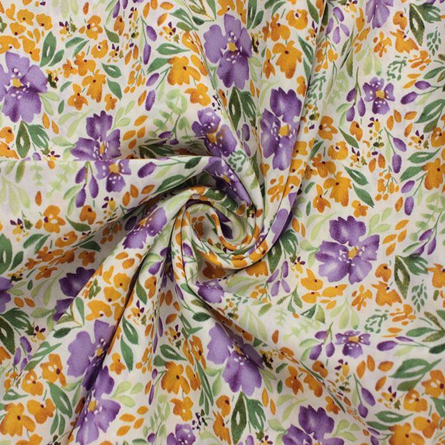100% cotton lawn, soft drape for dressmaking. 54 inch wide. Style 3.