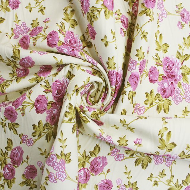 100% cotton poplin, soft drape for dressmaking. 44 inch wide. Style 1.