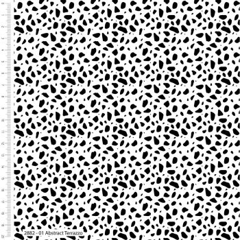 100% cotton from the Abstract Jungle range by Craft Cotton Co -  terrazzo. REDUCED TO CLEAR.