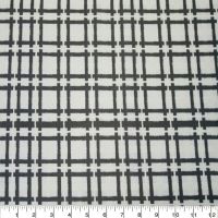 100% cotton by Craft Cotton Co -  Printed check plaid in white and grey. REDUCED TO CLEAR.