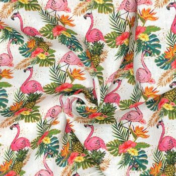 Tropical design 4, 140cms wide, 100% cotton, med weight from Chatham Glyn. SPECIAL BUY.