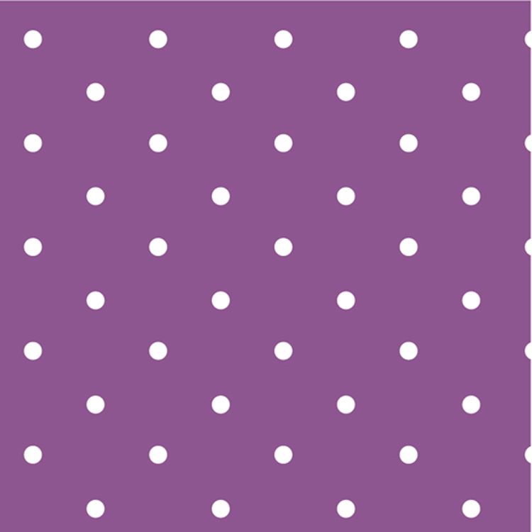 Pea dot on grape, 140cms wide, 100% cotton, med weight lifestyle cotton by 