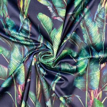 Velvet furnishing fabric for curtains and soft furnishings, 340GSM. Paradise navy.