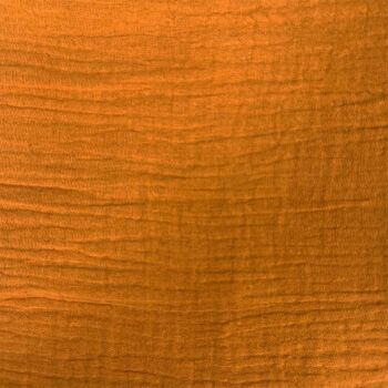 DOUBLE GAUZE 100% cotton by Craft Cotton Co'. Orange.