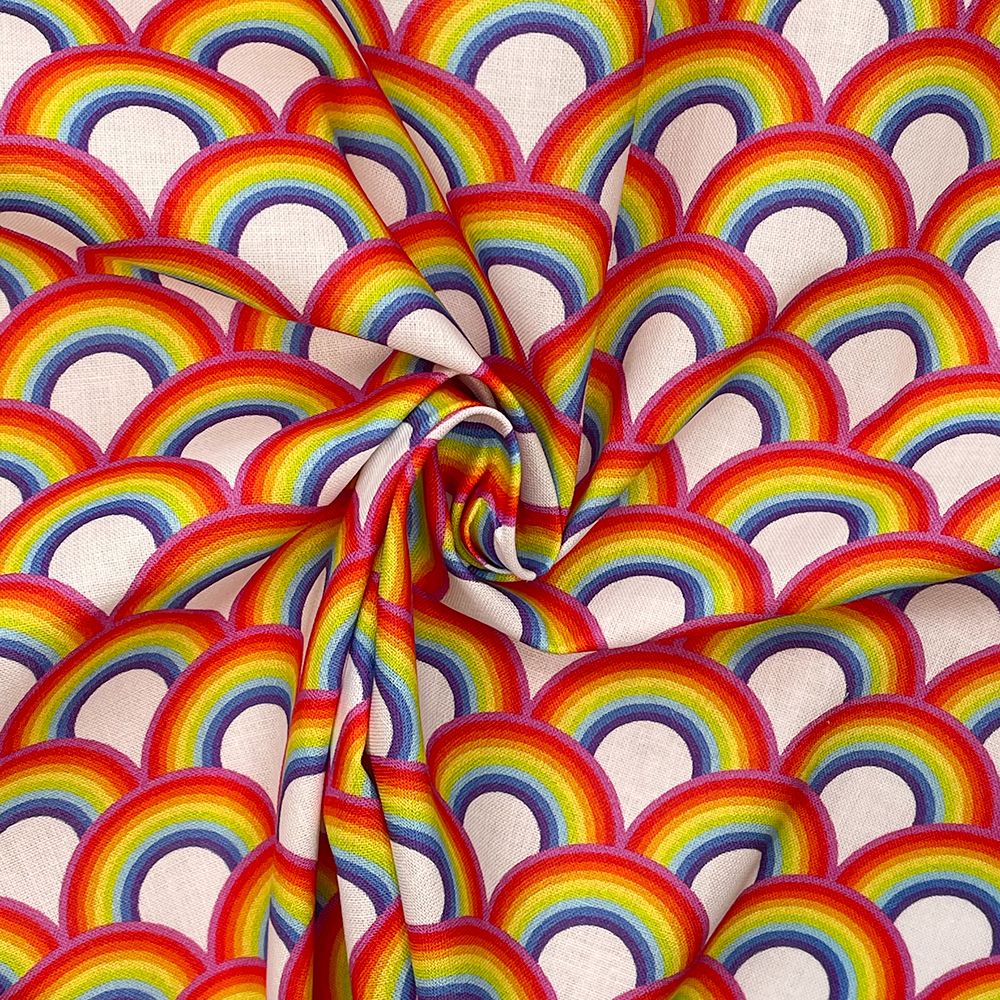 Rainbow 1, 140cms wide, 100% cotton, med weight from Chatham Glyn. SPECIAL 