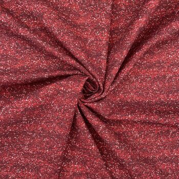 Glitter effect red, 140cms wide, 100% cotton, med weight from Chatham Glyn. SPECIAL PRICE.