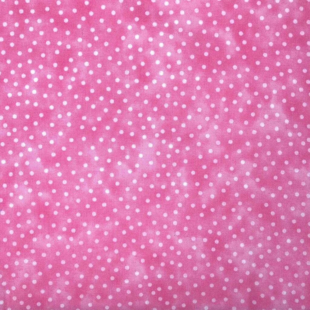 100% cotton from the blender polka range by Craft Cotton Co' - PINK
