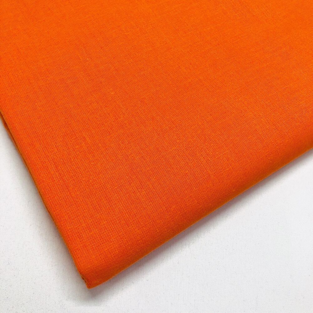 100% COTTON,  BY CHATHAM GLYN, 150 CMS WIDE, 60 COUNT. Orange.