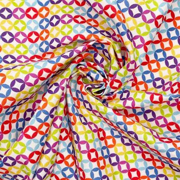 Rainbow 11, 140cms wide, 100% cotton, med weight from Chatham Glyn. SPECIAL PRICE.