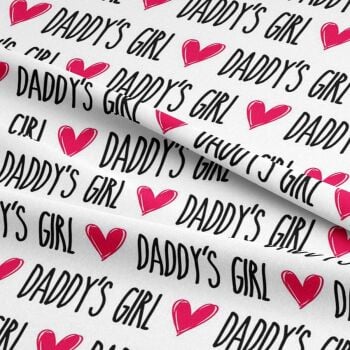 DADDYS GIRL, 140cms wide, 100% cotton, med weight from Chatham Glyn. SPECIAL PRICE.