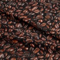 COFFEE BEANS, 140cms wide, 100% cotton, med weight from Chatham Glyn. SPECIAL PRICE.