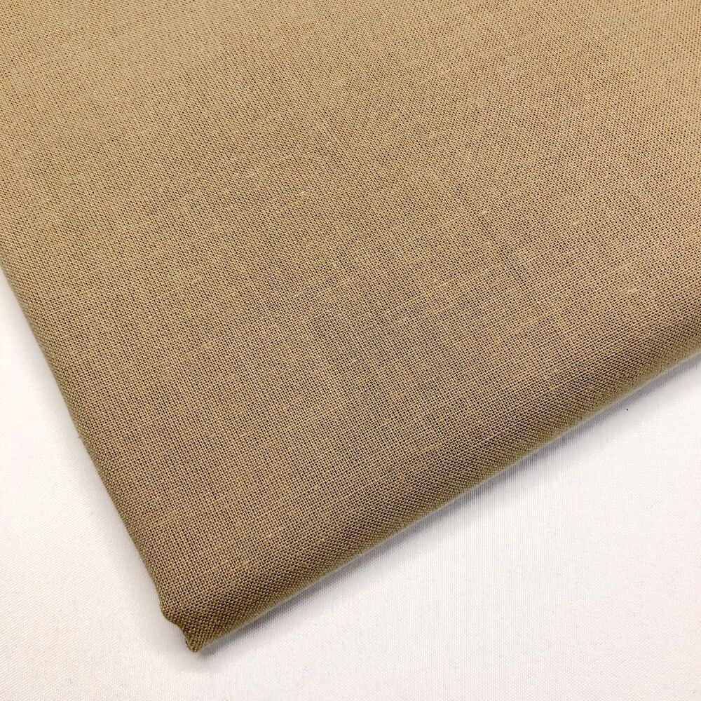 100% COTTON,  BY CHATHAM GLYN, 150 CMS WIDE, 60 COUNT. Taupe.