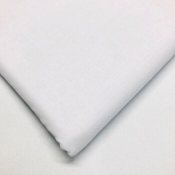 100% COTTON,  BY CHATHAM GLYN, 150 CMS WIDE, 60 COUNT. White.