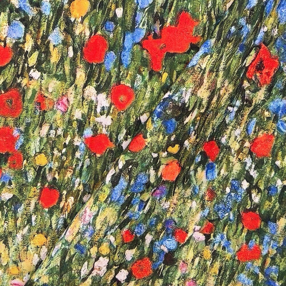 COD015 - Klimt's Field of Poppies Digitally Printed, Water Repellent , UV R