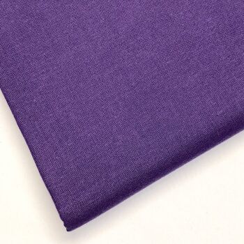 100% COTTON,  BY CHATHAM GLYN, 150 CMS WIDE, 60 COUNT. Purple.