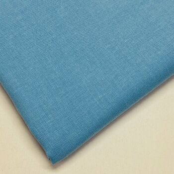 100% COTTON,  BY CHATHAM GLYN, 150 CMS WIDE, 60 COUNT. Sky blue.