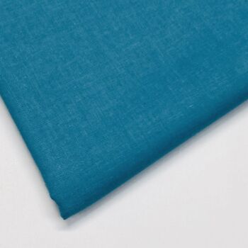 100% COTTON,  BY CHATHAM GLYN, 150 CMS WIDE, 60 COUNT. Teal.