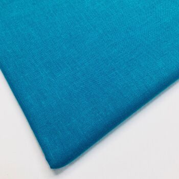 100% COTTON,  BY CHATHAM GLYN, 150 CMS WIDE, 60 COUNT. Turq.