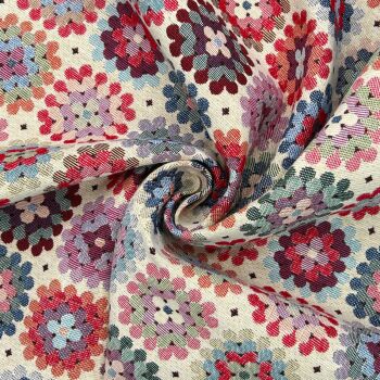 NWF004 - Crochet Luxury Weight Tapestry Cotton Rich Fabric