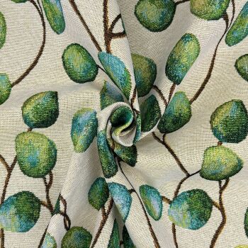 NWF078 - Eucalyptus Leaves Big Luxury Weight Tapestry Cotton Rich Fabric