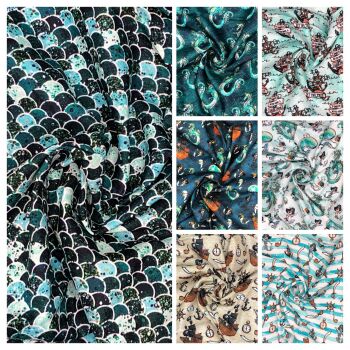 Merboys range by Chatham Glyn Crafty Fabrics, 7 co-ord designs to choose from.