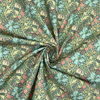 CPR009 - Golden Lily Digitally Printed onto a Premium 200 Thread-Count Percale 100% Cotton Fabric