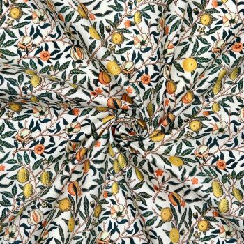 CPR011 - Pomegranate Cream Digitally Printed onto a Premium 200 Thread-Count Percale 100% Cotton Fabric