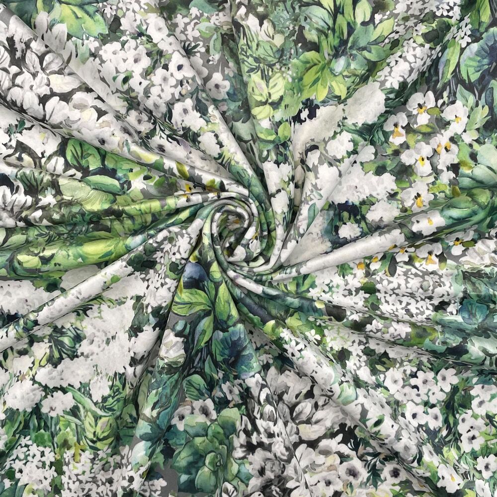 CVL028 - Spring Meadows Digitally printed, soft & durable Velvet fabric wit