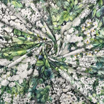 CVL028 - Spring Meadows Digitally printed, soft & durable Velvet fabric with a plush finish