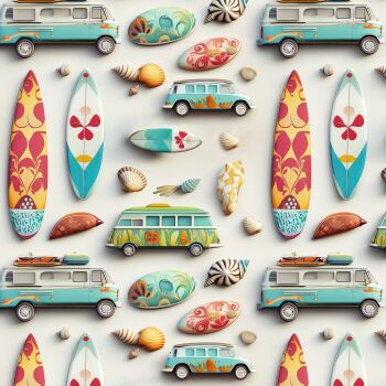 3D EFFECT - CAMPERS. 140cms wide, 100% cotton, med weight from Chatham Glyn.