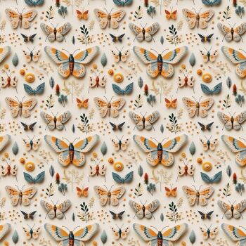 3D EFFECT - PAPILLON. 140cms wide, 100% cotton, med weight from Chatham Glyn.