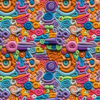 3D EFFECT - ABSTRACT. 140cms wide, 100% cotton, med weight from Chatham Glyn.