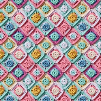 3D EFFECT - CROCHET. 140cms wide, 100% cotton, med weight from Chatham Glyn.