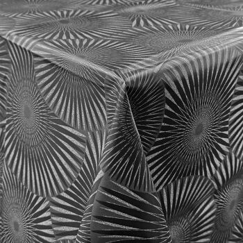 PVC EA20 Modern Spiral from Chatham Glyn. Tablecloth fabric.