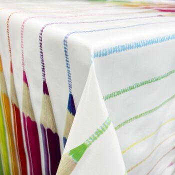 PVC D220 Pencils from Chatham Glyn. Tablecloth fabric.
