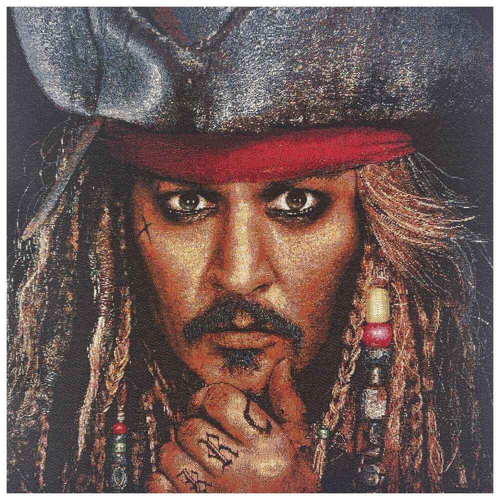 TAPESTRY PANEL - 47CMS X 47CMS - JACK SPARROW