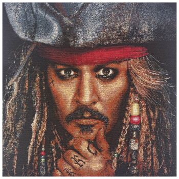 TAPESTRY PANEL - 47CMS X 47CMS - JACK SPARROW