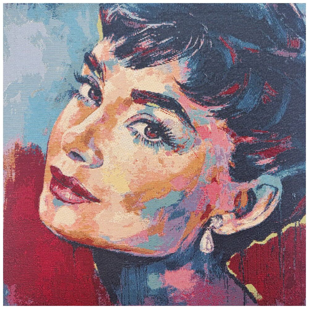 TAPESTRY PANEL - 47CMS X 47CMS - AUDREY HEPBURN