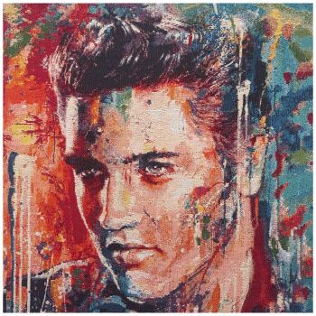 TAPESTRY PANEL - 47CMS X 47CMS - ELVIS PRESLEY