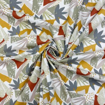 Parisian soft drape cotton - FC021 - Weiss 145cm wide, 150gsm, 100% Cotton, Printed Fabric