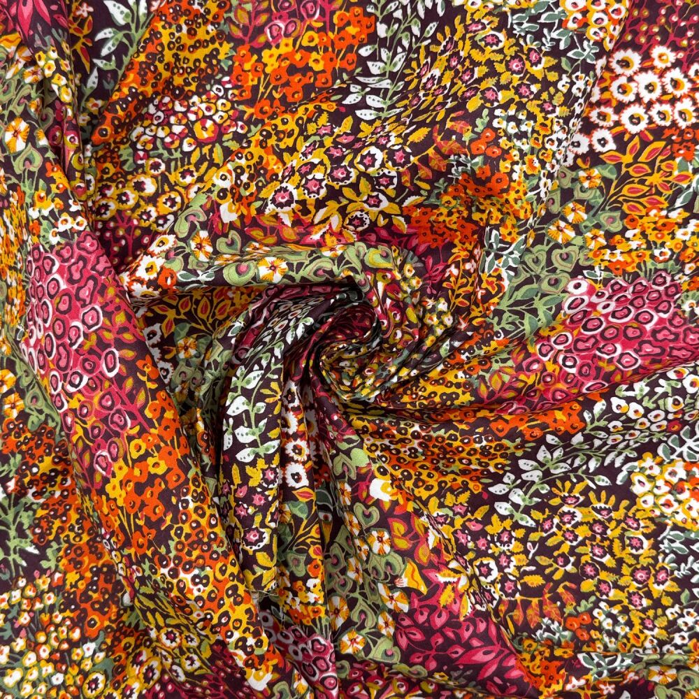 Parisian soft drape cotton - FC007 - Gardon 145cm wide, 150gsm, 100% Cotton, Printed Fabric