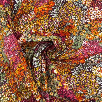 Parisian soft drape cotton - FC007 - Gardon 145cm wide, 150gsm, 100% Cotton, Printed Fabric