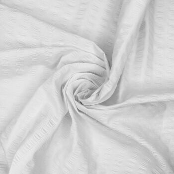 SEERSUCKER, 100% cotton - white.