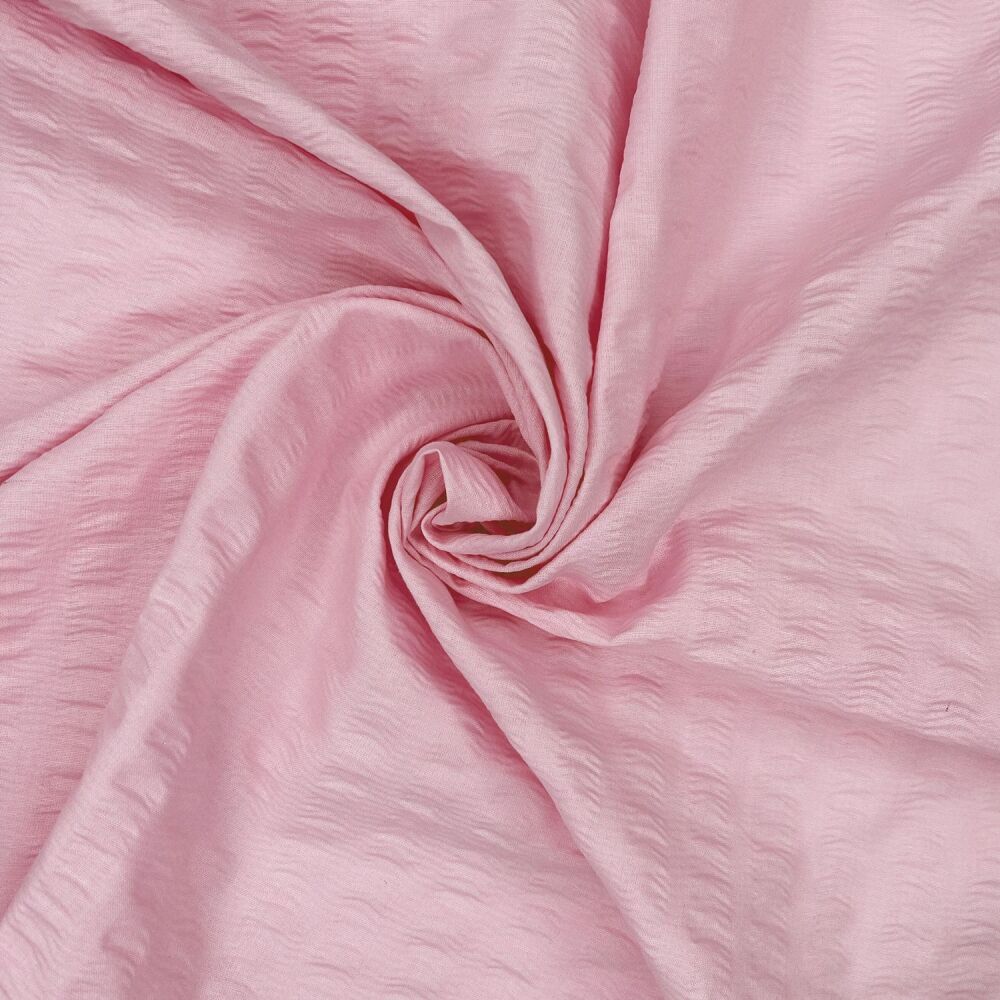 SEERSUCKER, 100% cotton - pink.